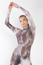 Load image into Gallery viewer, Sheer Lightning Catsuit
