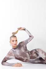 Load image into Gallery viewer, Sheer Lightning Catsuit
