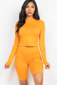 Sunny Days Top & Biker Shorts Set