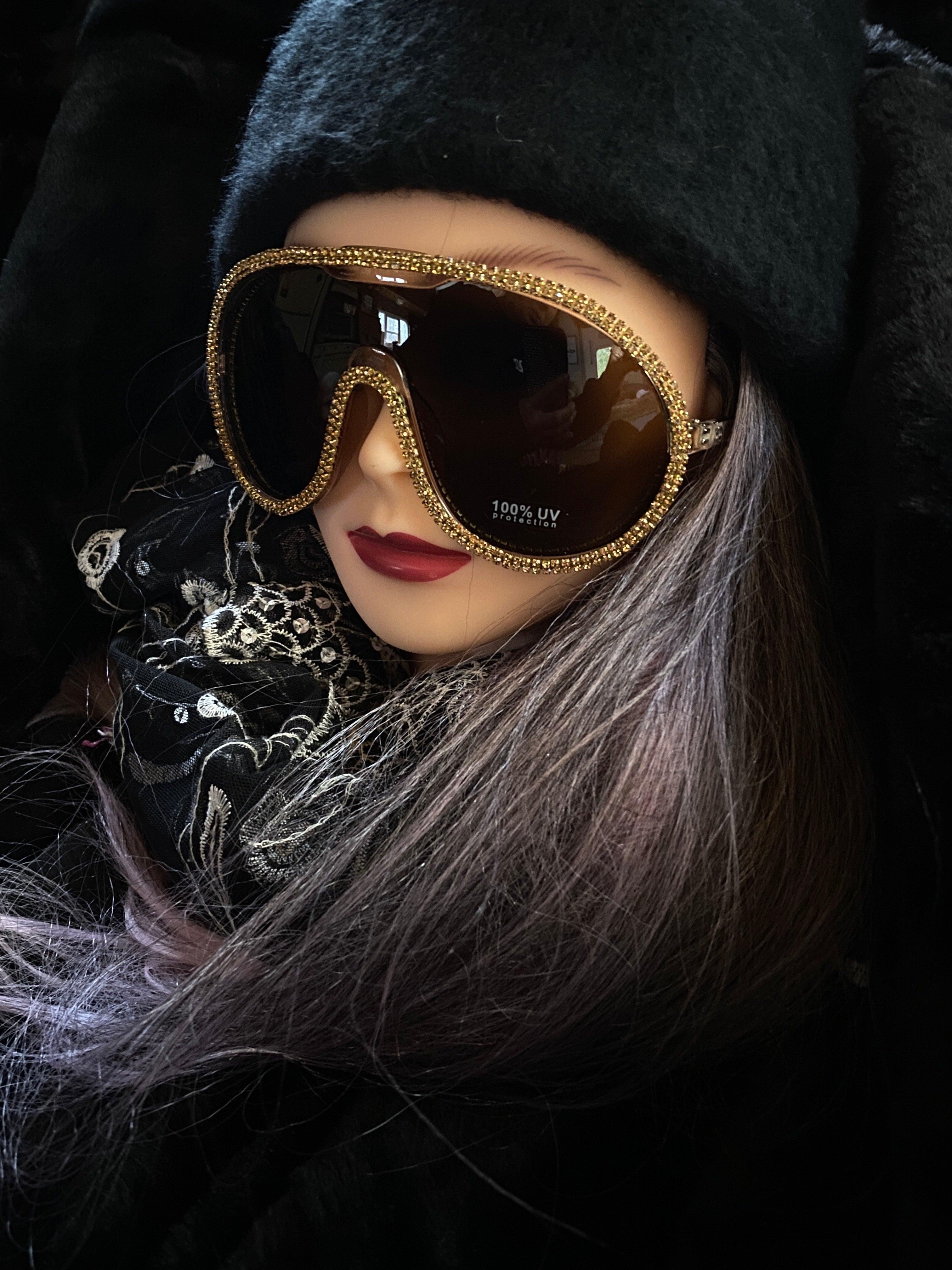 "Notorious" Oversized Goggle Sunglasses