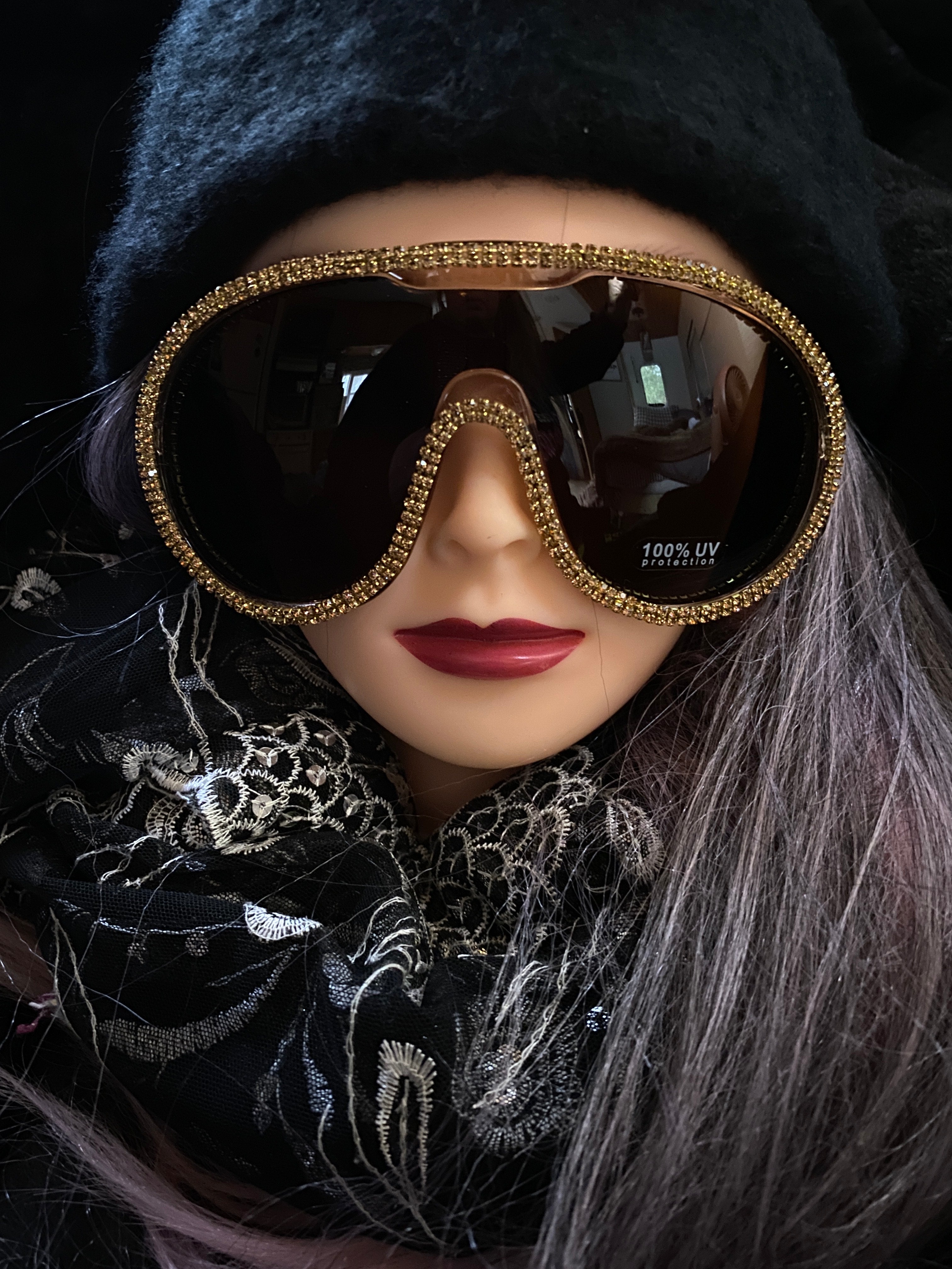 "Notorious" Oversized Goggle Sunglasses