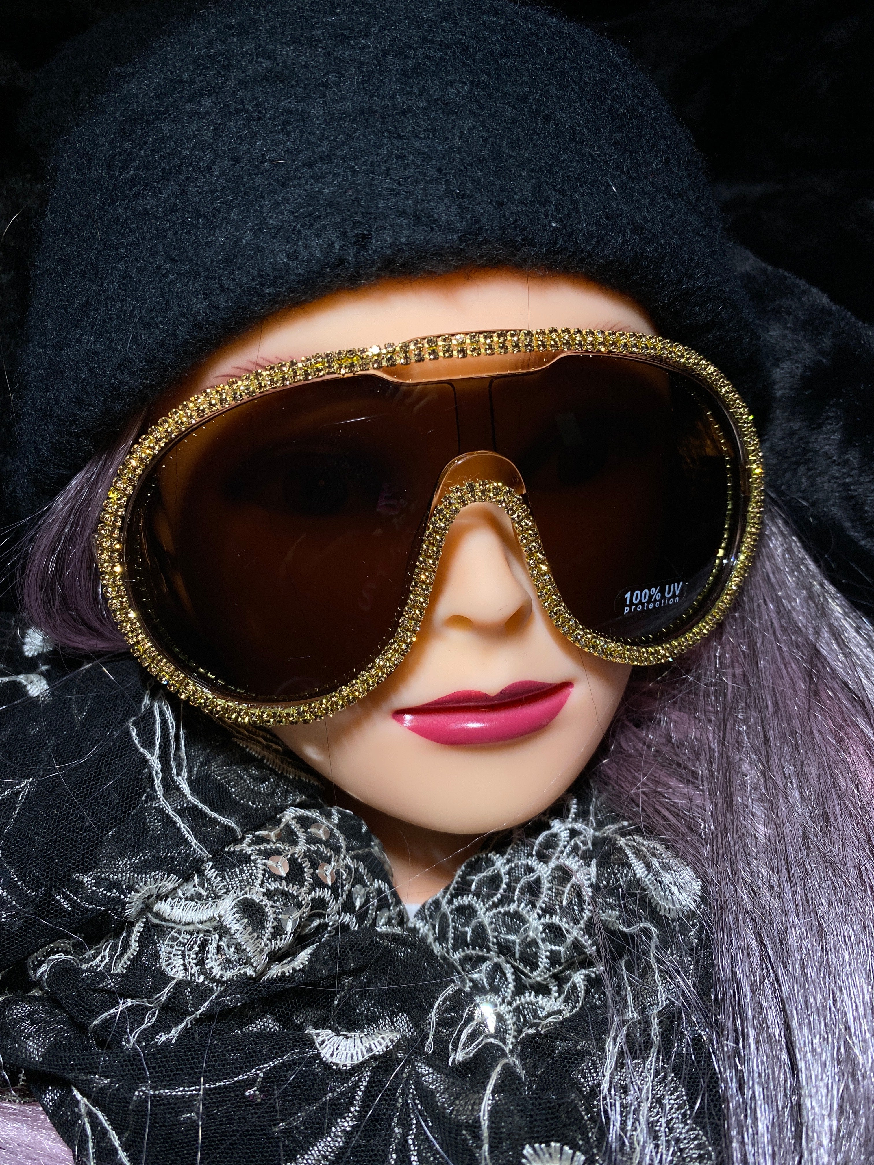 "Notorious" Oversized Goggle Sunglasses
