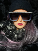 Load image into Gallery viewer, &quot;Blue Ice&quot; Bling Sunglasses
