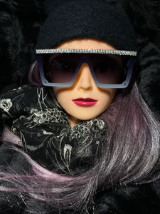 "Blue Ice" Bling Sunglasses