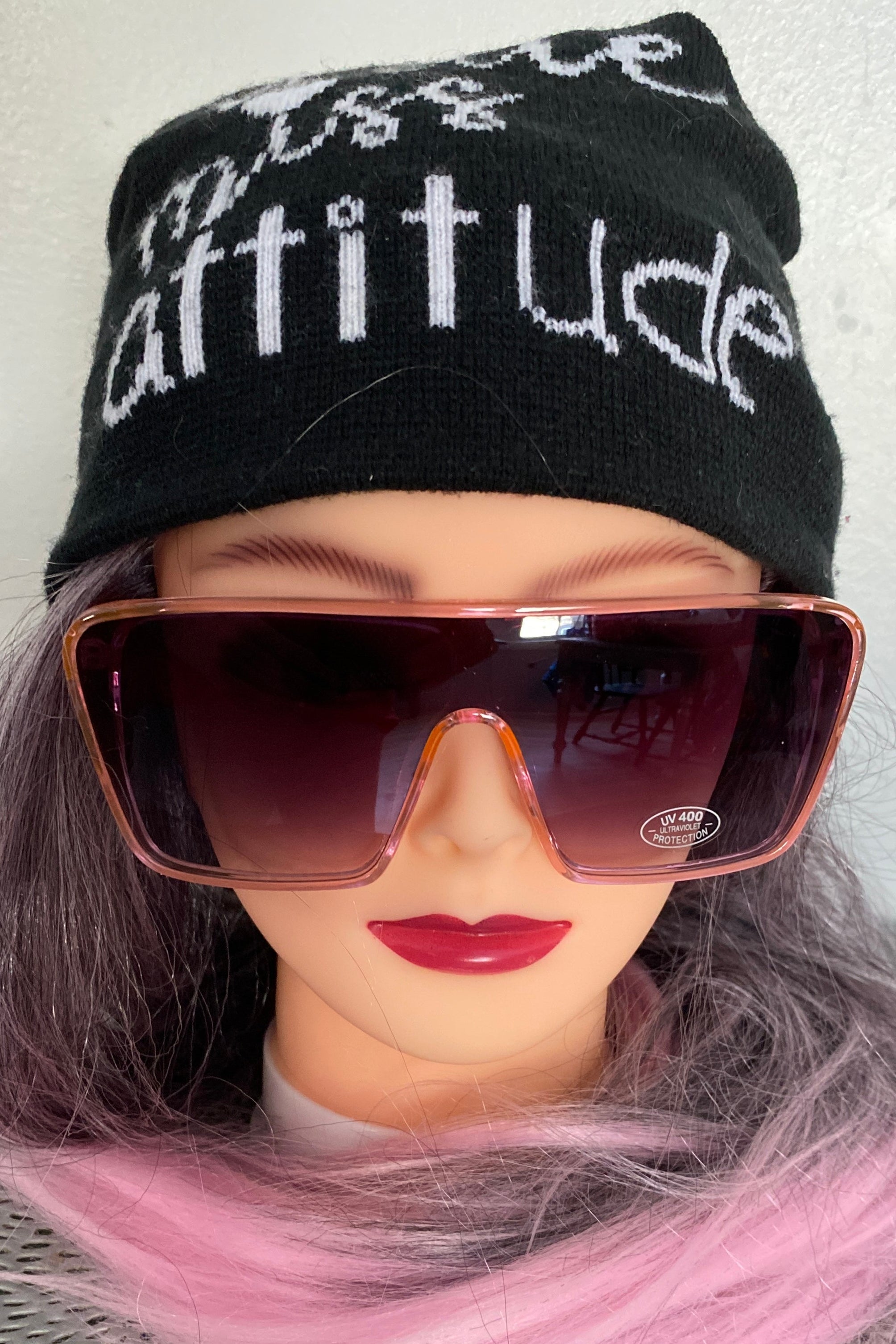 "Y2K"  Light Pink frame Sunglasses