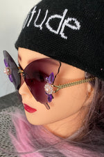Load image into Gallery viewer, Fire &quot;Baddieful&quot; Butterfly Sunglasses
