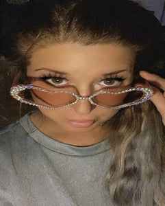Sassy "Crystal Hearts" Sunglasses