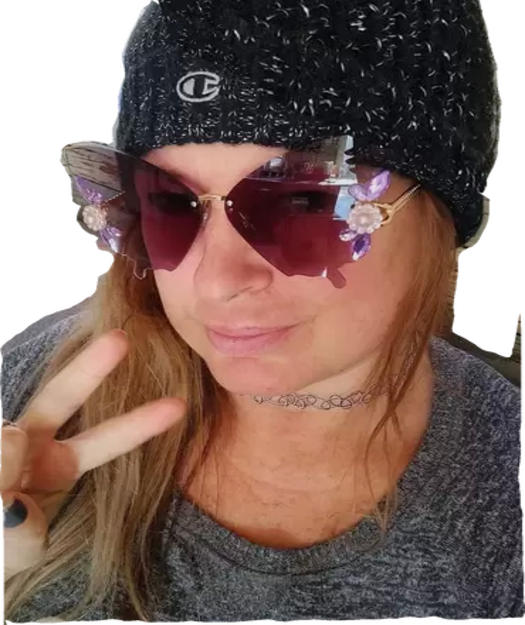 Fire "Baddieful" Butterfly Sunglasses