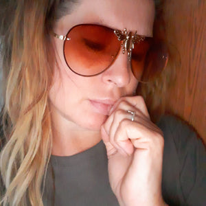 Fire "BEE You" Gradient Sunglasses
