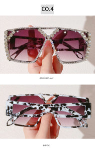 The "Liberace" Oversized Bling Rim Sunglasses